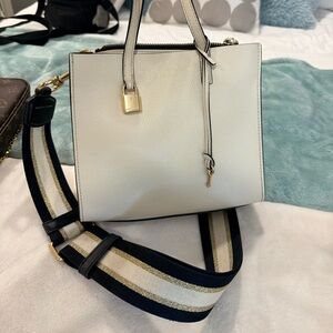 Marc jacobs Gold and white strap
